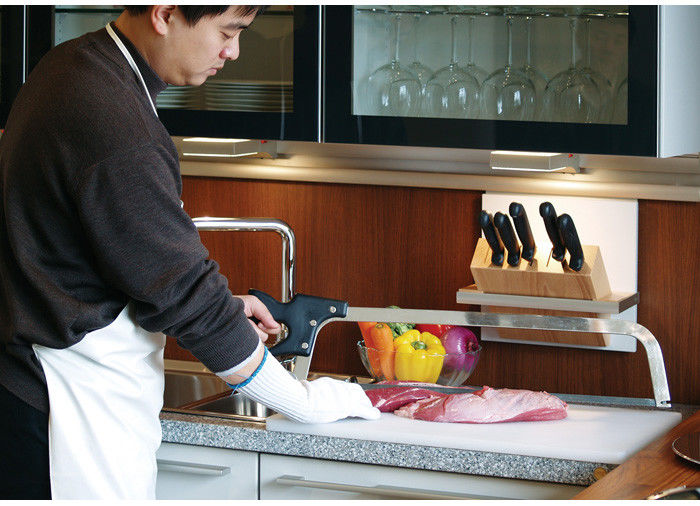 La viande manuelle de poignée en nylon de FDA a vu avec l'anti lame réglable d'acier au carbone de rouille
